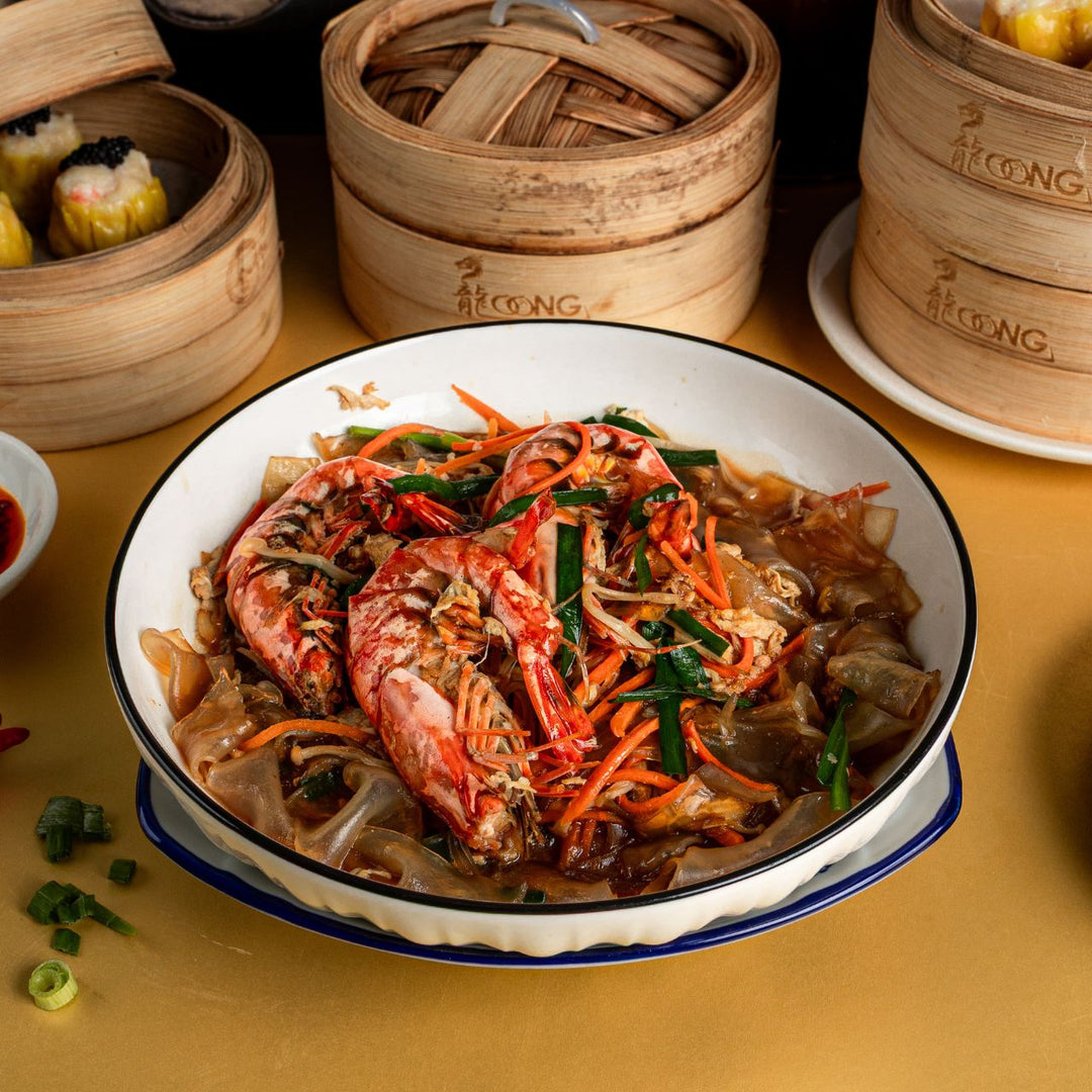 Shanghai Fried Fen Pi with Tiger Prawn | 上海虾仁炒粉皮