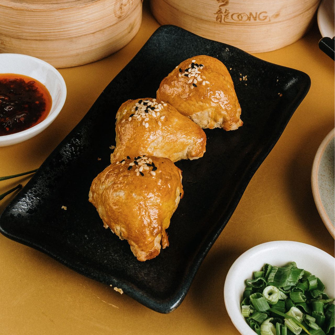Chicken Char Siew Flaky Pastry | 山楂蜜汁叉烧酥