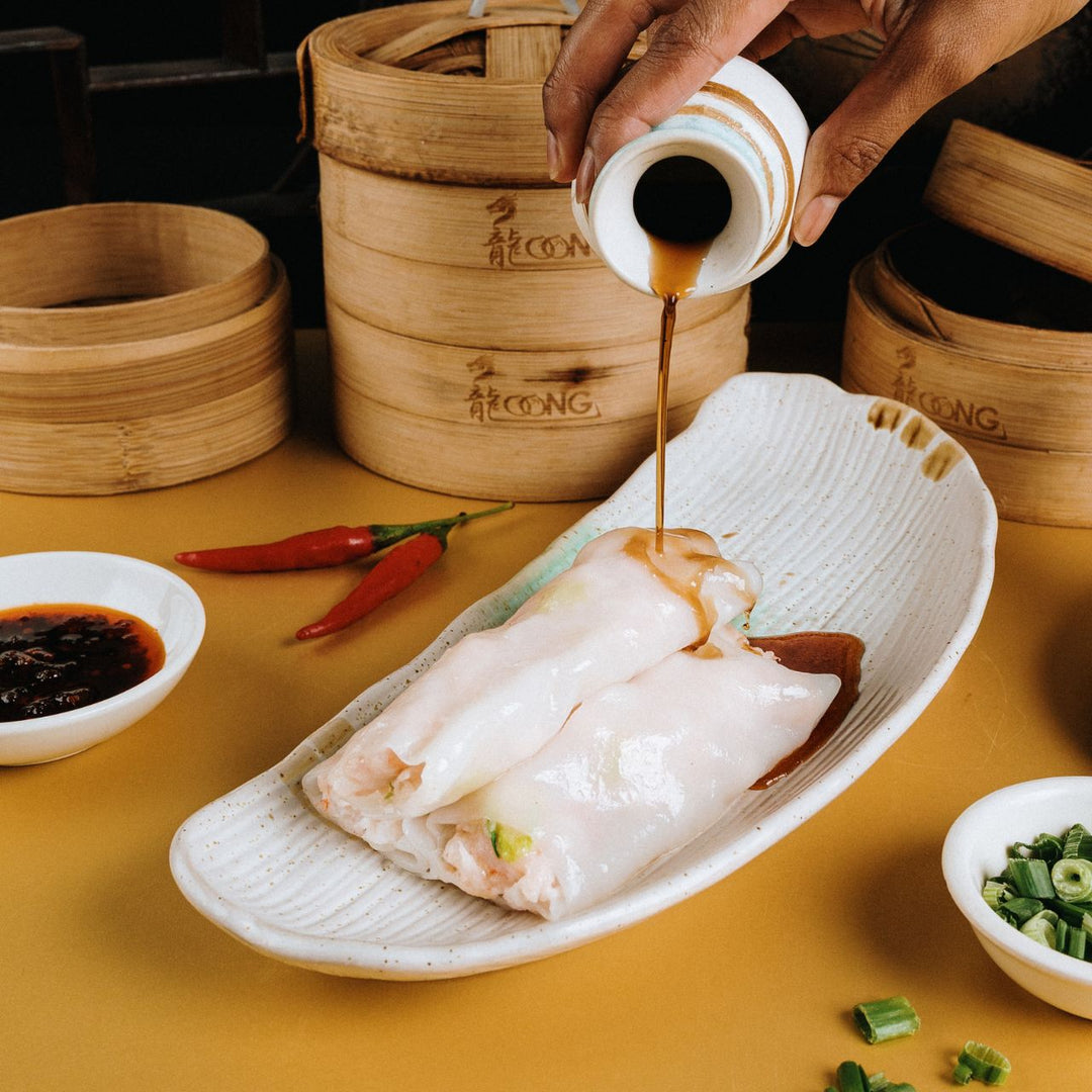 Fresh Tiger Prawn with Young Bamboo Shoot | 深海鮮虾肠粉
