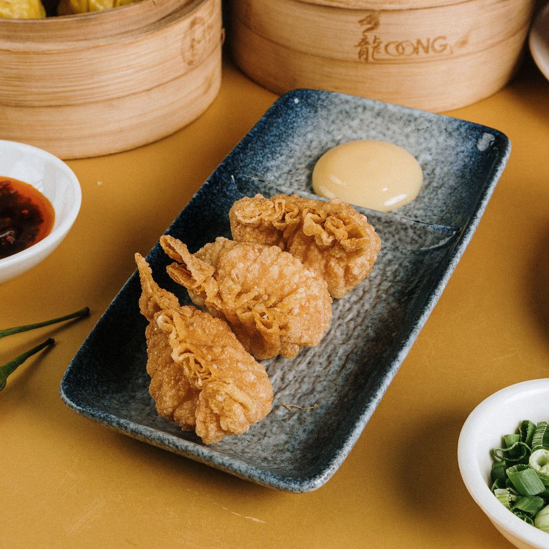 Tiger Prawn Dumpling w/ Mayonnaise | 美乃滋明虾角